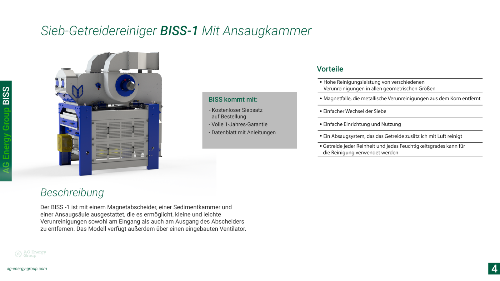 Getreidereinigung typu AG Energy Group ✅ Getreidereiniger BISS 12 t/h, Neumaschine v Wernberg-Köblitz (Obrázok 11)