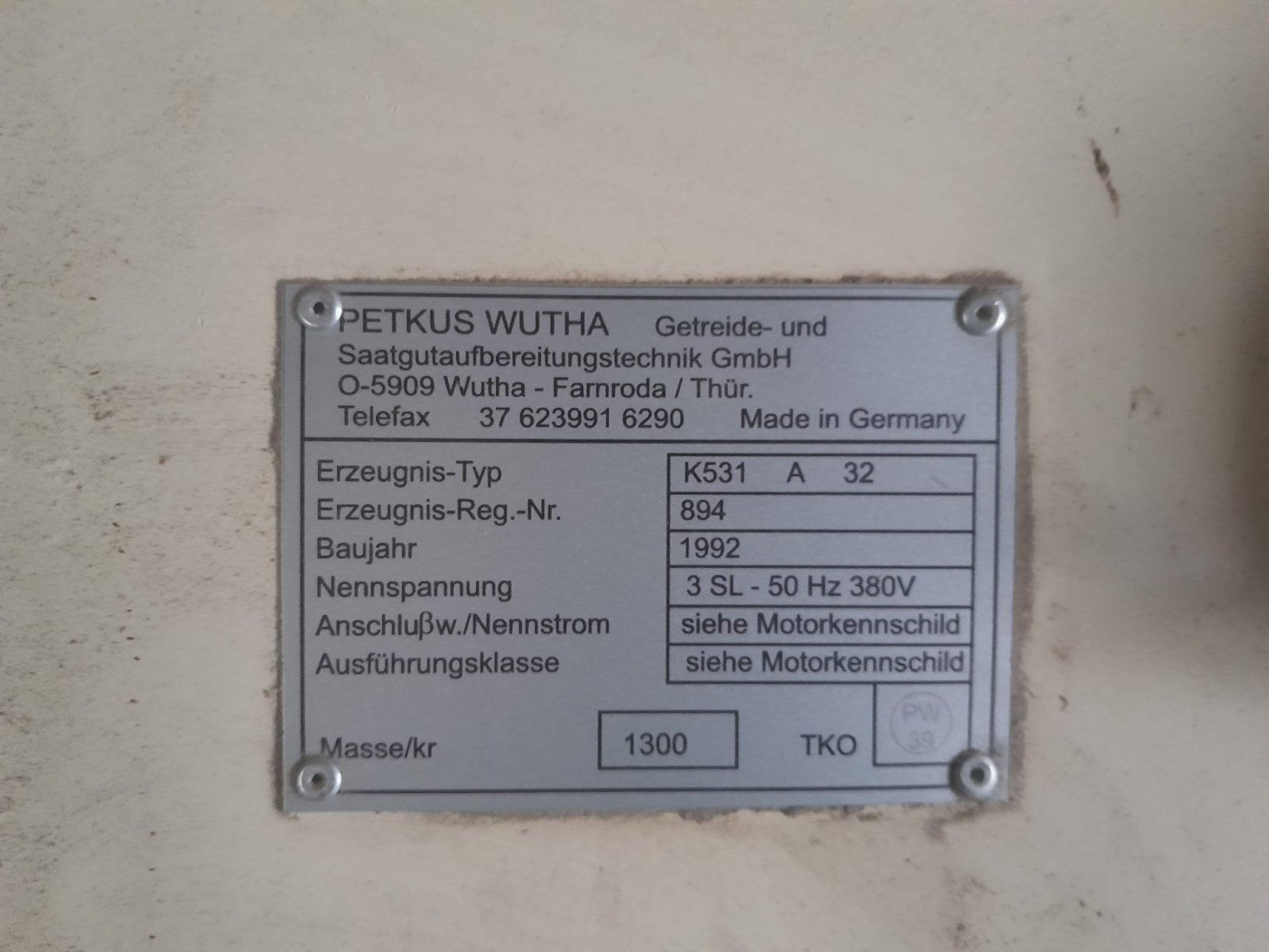 Getreidereinigung tip Petkus K 531, Gebrauchtmaschine in Westerham (Poză 3)