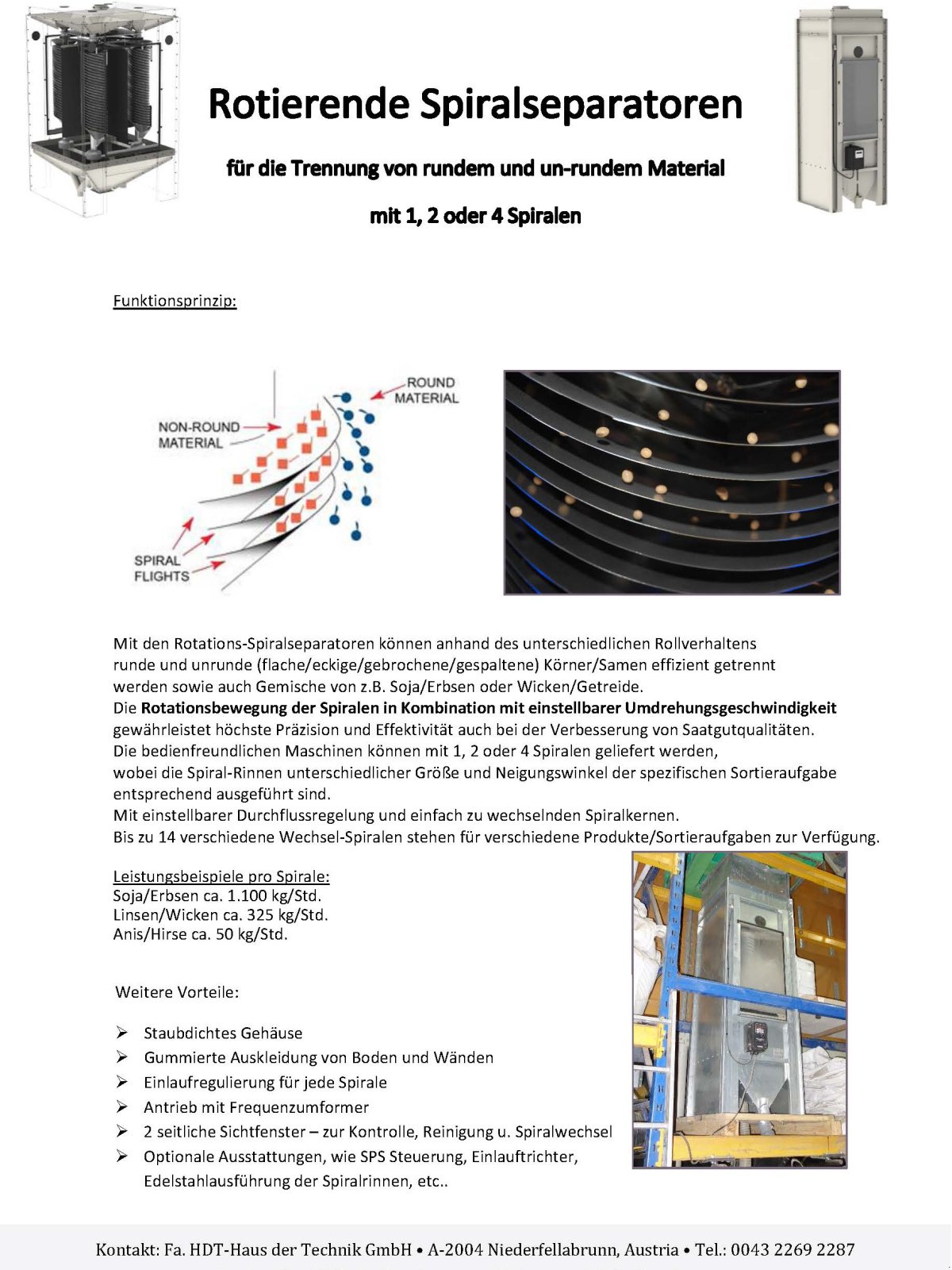 Getreidereinigung des Typs Sonstige Rotierende Spiralseparatoren für Biogemische, Neumaschine in Niederfellabrunn (Bild 5)