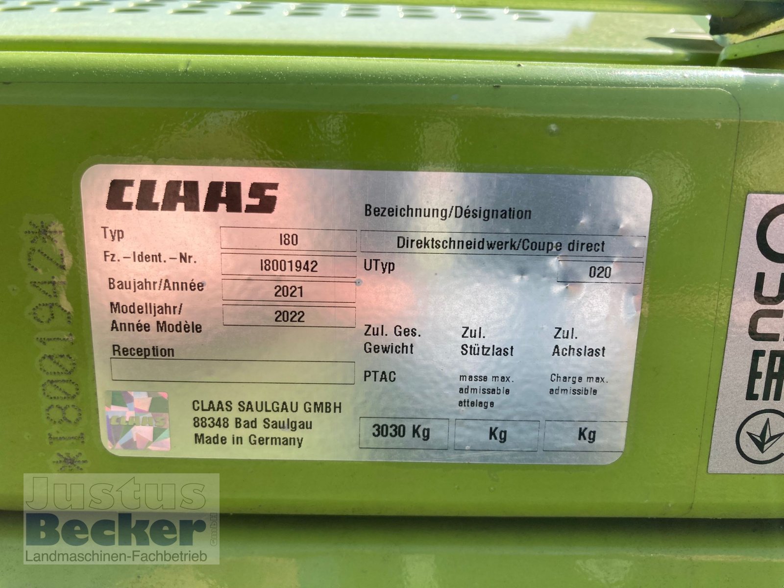 GPS Schneidwerk του τύπου CLAAS Direct Disc 600, Gebrauchtmaschine σε Weimar-Niederwalgern (Φωτογραφία 4)