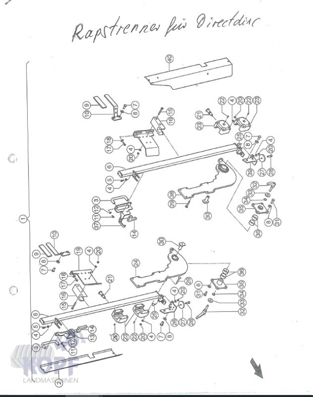 GPS Schneidwerk du type CLAAS Direktdisc-Anbausatz Seitenmesser für Typ 520/610, Gebrauchtmaschine en Schutterzell (Photo 2)