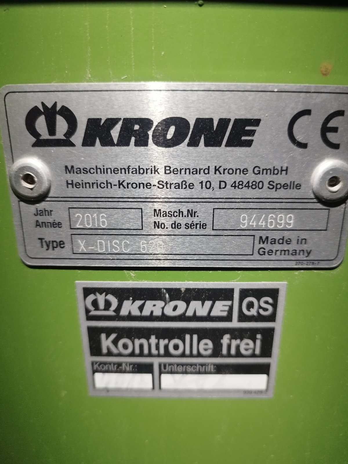 GPS Schneidwerk typu Krone Xdisc 620, Gebrauchtmaschine v Münchberg (Obrázek 5)