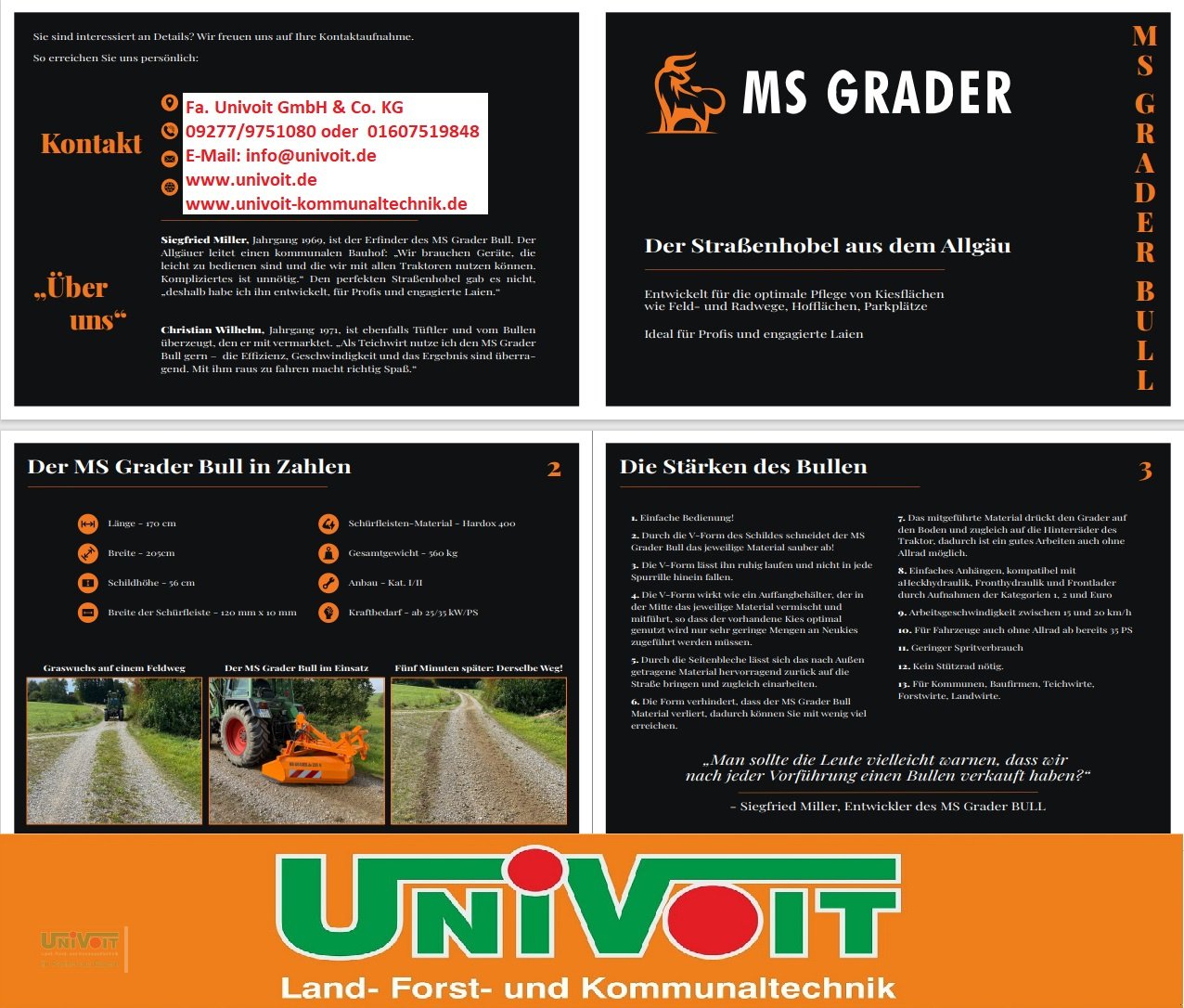 Grader typu MS Grader MS Grader 205 K mit hydr. Verschiebung für Wegepflege - Straßenhobel f. Forstwege / Rad - Feldwege, Neumaschine w Warmensteinach (Zdjęcie 5)