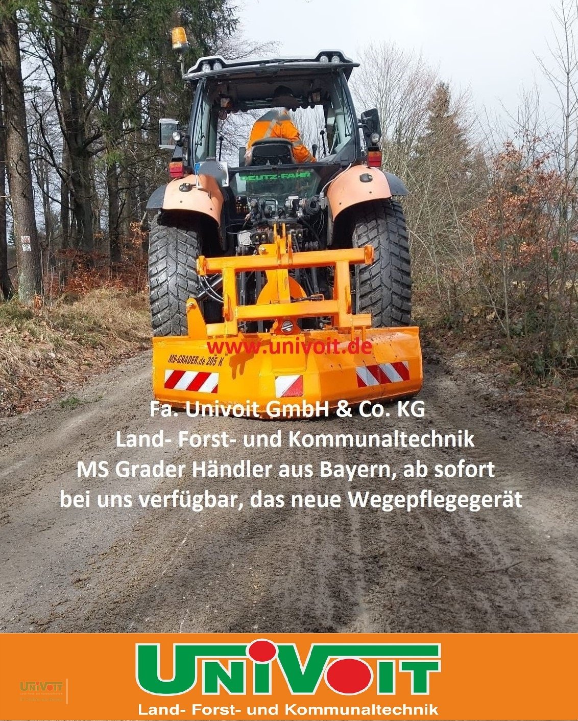 Grader typu MS Grader MS Grader Wegepflege - Straßenhobel f. Forstwege / Radwege / Wegebau, Neumaschine v Warmensteinach (Obrázek 1)