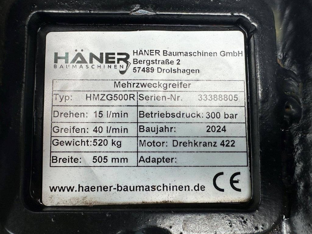 Greifer типа Sonstige Haner HMZG500R, Neumaschine в Antwerpen (Фотография 11)