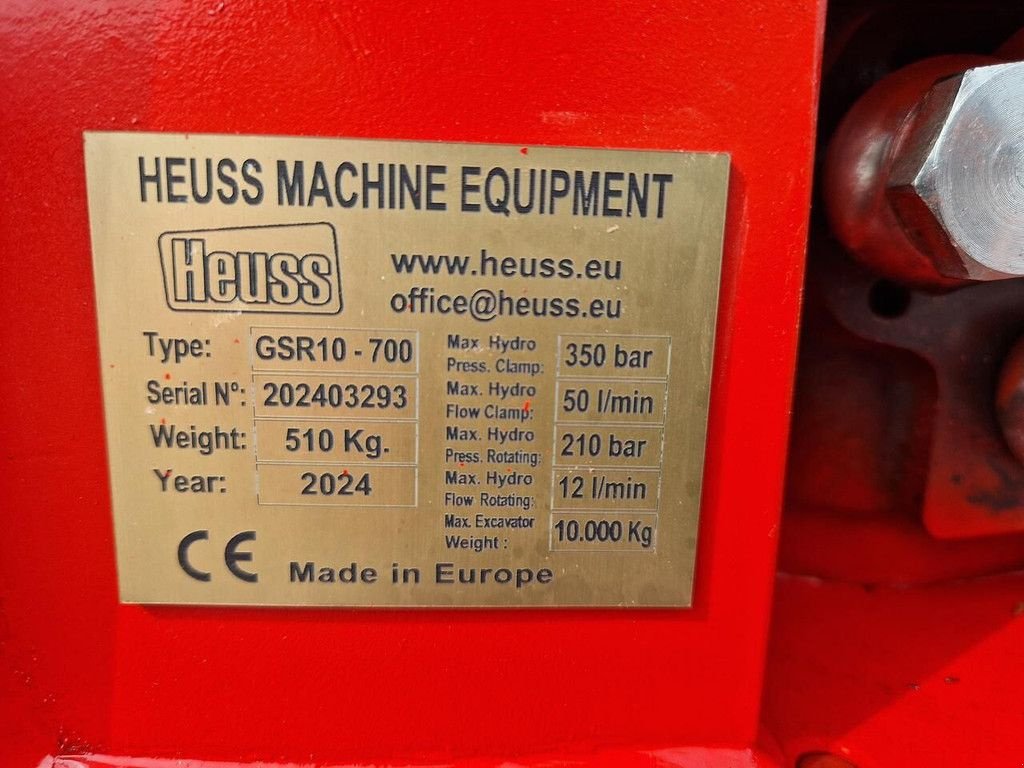 Greifer of the type Sonstige Heuss CW10 GSR10 700, Neumaschine in Goudriaan (Picture 8)