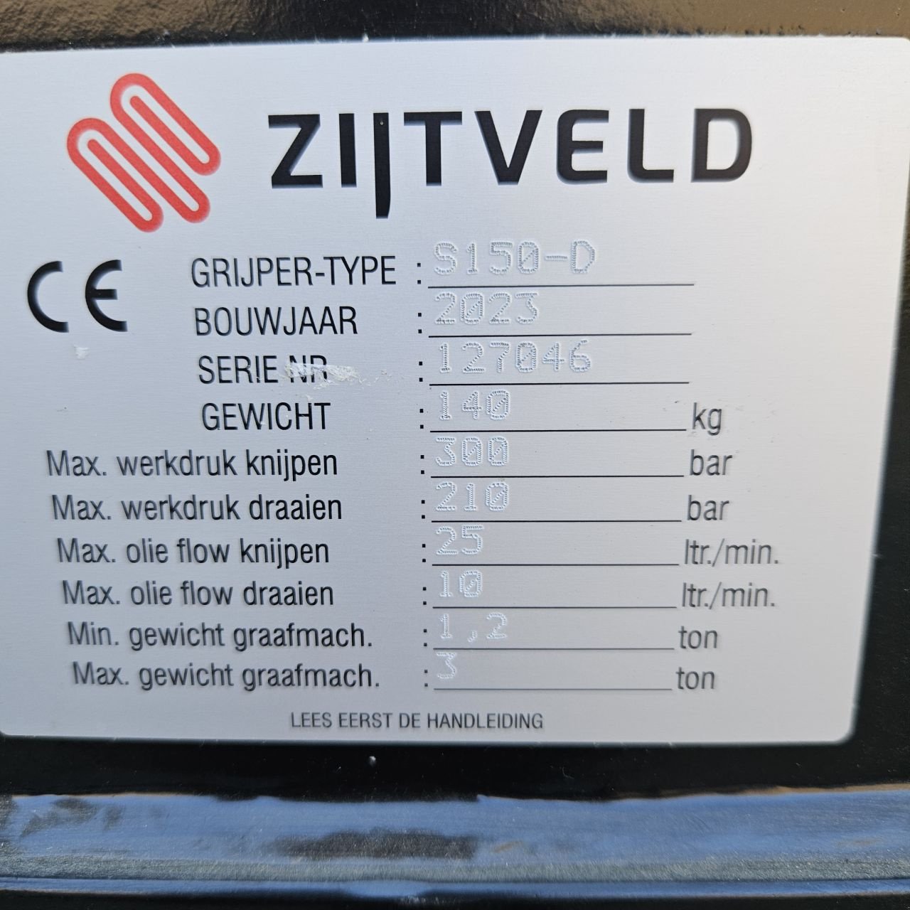 Greifer typu Sonstige Zijtveld S150-D, Neumaschine w EDE (Zdjęcie 2)