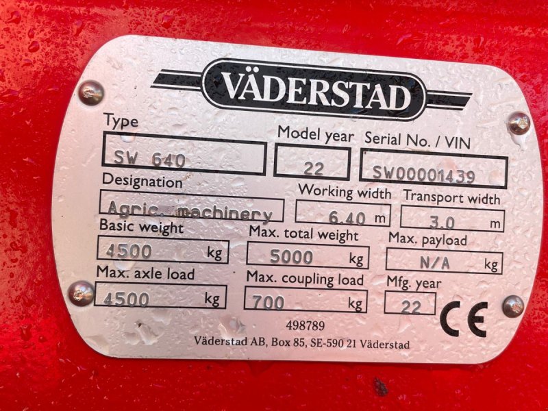 Großfederzinkenegge/Federzinkengrubber del tipo Väderstad swift 640, Gebrauchtmaschine en Neutraubling (Imagen 1)