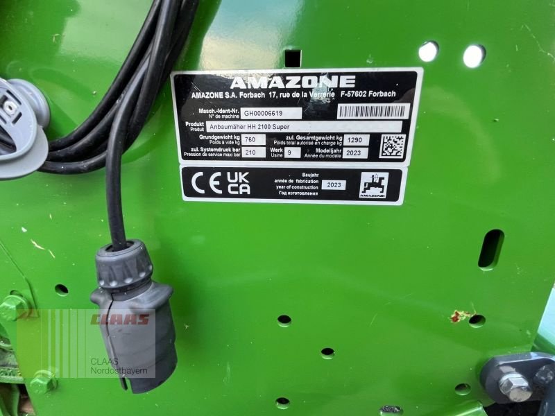 Großflächenmäher tip Amazone HORSEHOPPER 2100 SMARTCUT, Neumaschine in Altenstadt a.d. Waldnaab (Poză 3)