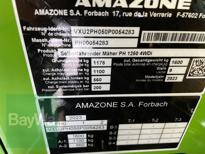 Großflächenmäher del tipo Amazone PH 1250 SMARTLINE, Gebrauchtmaschine en Bamberg (Imagen 10)