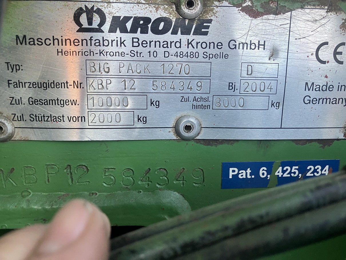 Großpackenpresse del tipo Krone Big Pack 1270 XC, Gebrauchtmaschine en Kamp-Lintfort (Imagen 14)