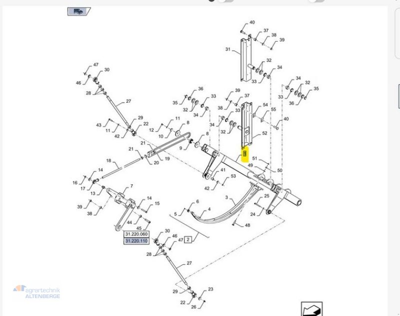 Großpackenpresse tipa New Holland 47362588 Nadelschwinge für BB1270, Gebrauchtmaschine u Altenberge (Slika 8)