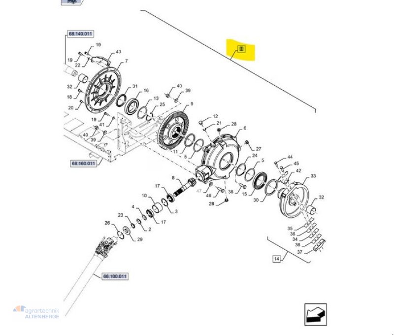 Großpackenpresse του τύπου New Holland 47373915 Knotergetriebe für BB 1270 / BB 1290, Gebrauchtmaschine σε Altenberge (Φωτογραφία 8)