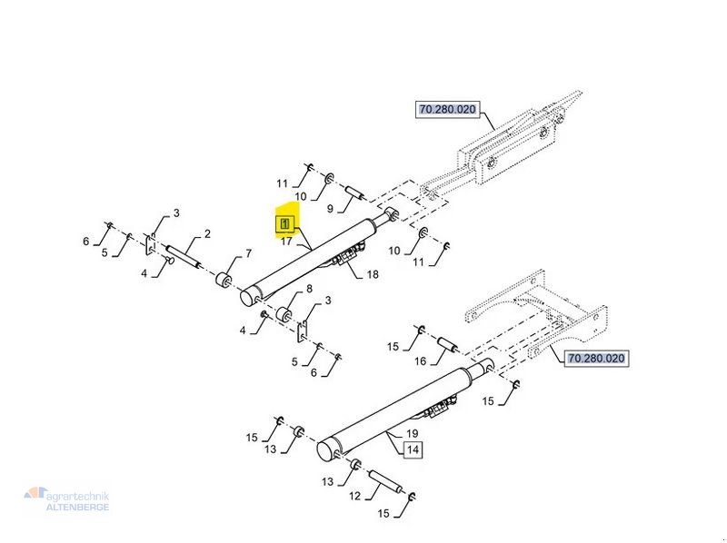 Großpackenpresse typu New Holland 47470677 Zylinder Ballenauswurf für BB1270/BB129, Gebrauchtmaschine v Altenberge (Obrázek 8)