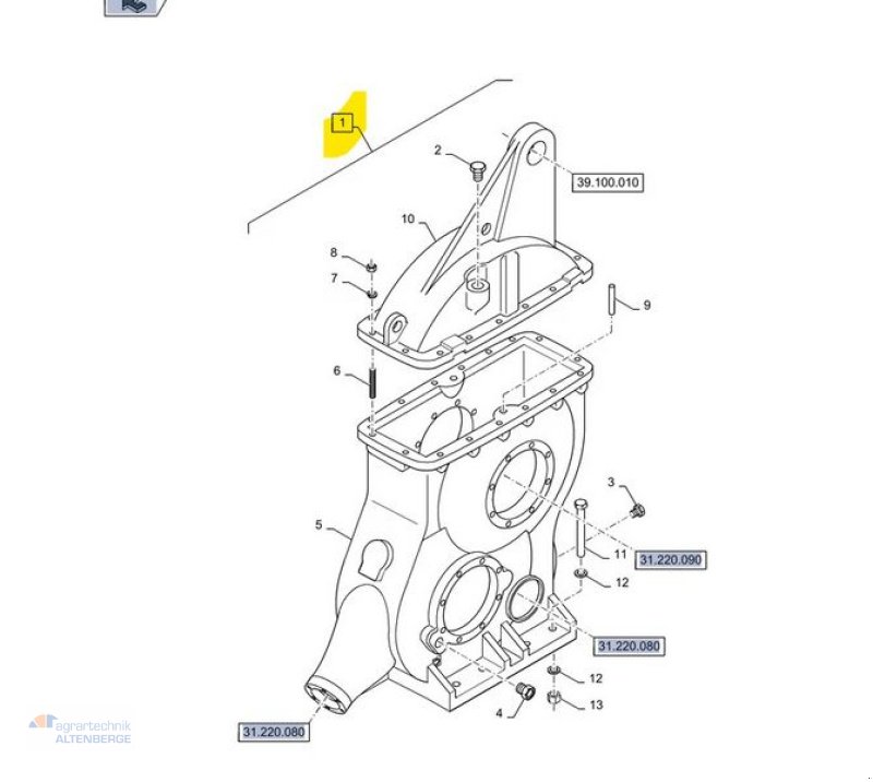 Großpackenpresse du type New Holland 47560768 Hauptgetriebe BB1270 / BB1290, Gebrauchtmaschine en Altenberge (Photo 8)