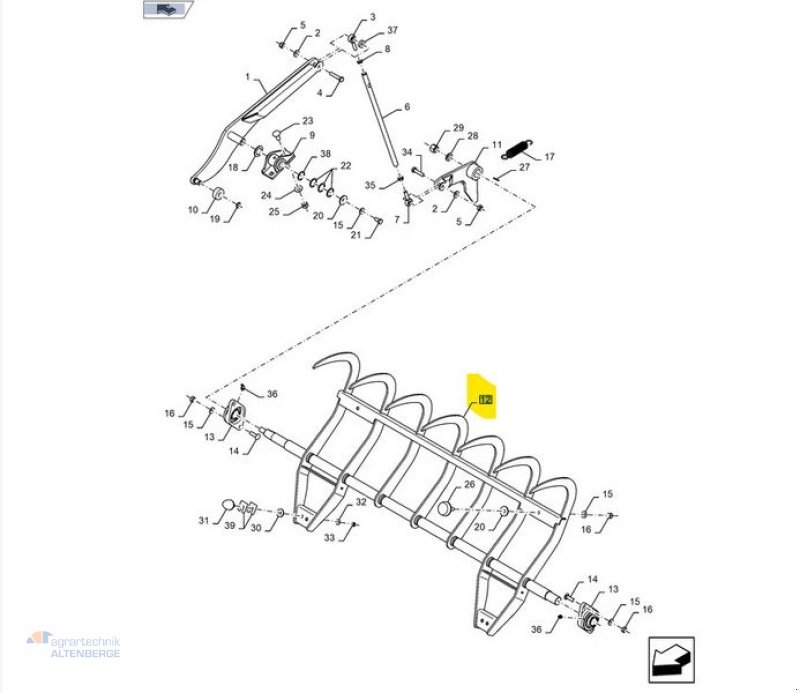 Großpackenpresse des Typs New Holland 47845832 Rückhalter für BB1270 / BB1290, Gebrauchtmaschine in Altenberge (Bild 8)