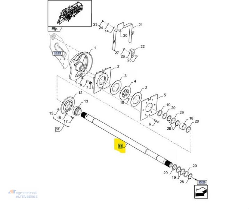 Großpackenpresse del tipo New Holland 84074035 Welle für BB 1270, Gebrauchtmaschine en Altenberge (Imagen 8)