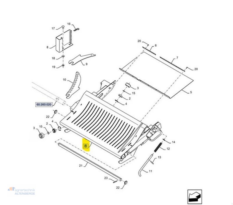 Großpackenpresse des Typs New Holland 84260895 Messerschublade für BB 1270/ BB 1290, Gebrauchtmaschine in Altenberge (Bild 8)