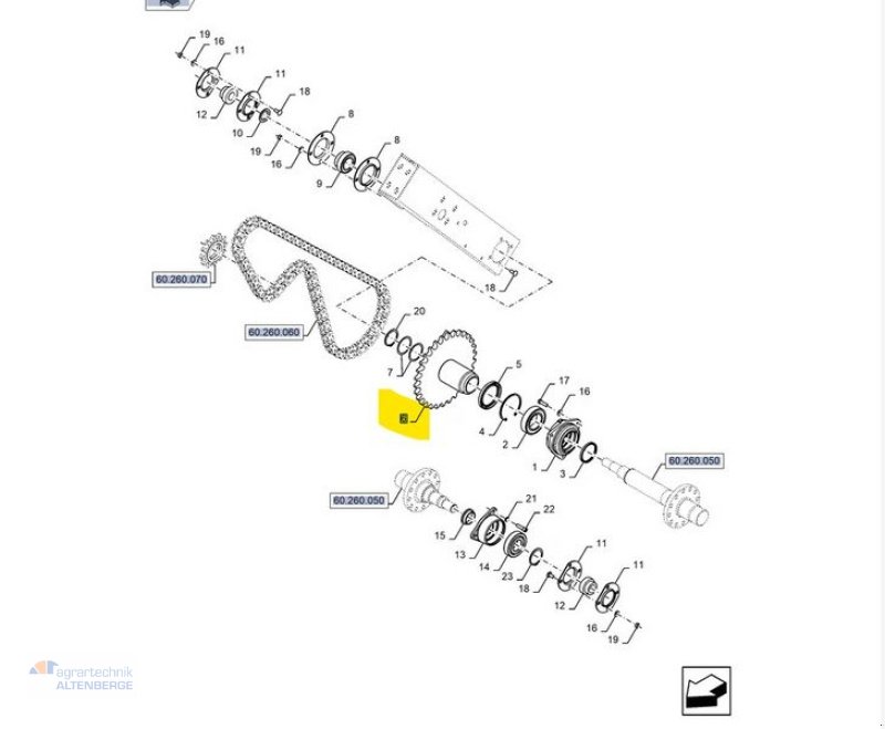 Großpackenpresse του τύπου New Holland 84295751 Kettenrad für BB 1270, Gebrauchtmaschine σε Altenberge (Φωτογραφία 8)