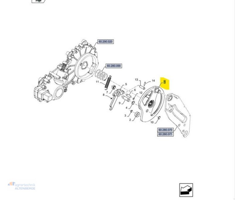 Großpackenpresse tipa New Holland 84383755; 47444822 Nocke und Arm für BB 1270, Gebrauchtmaschine u Altenberge (Slika 7)