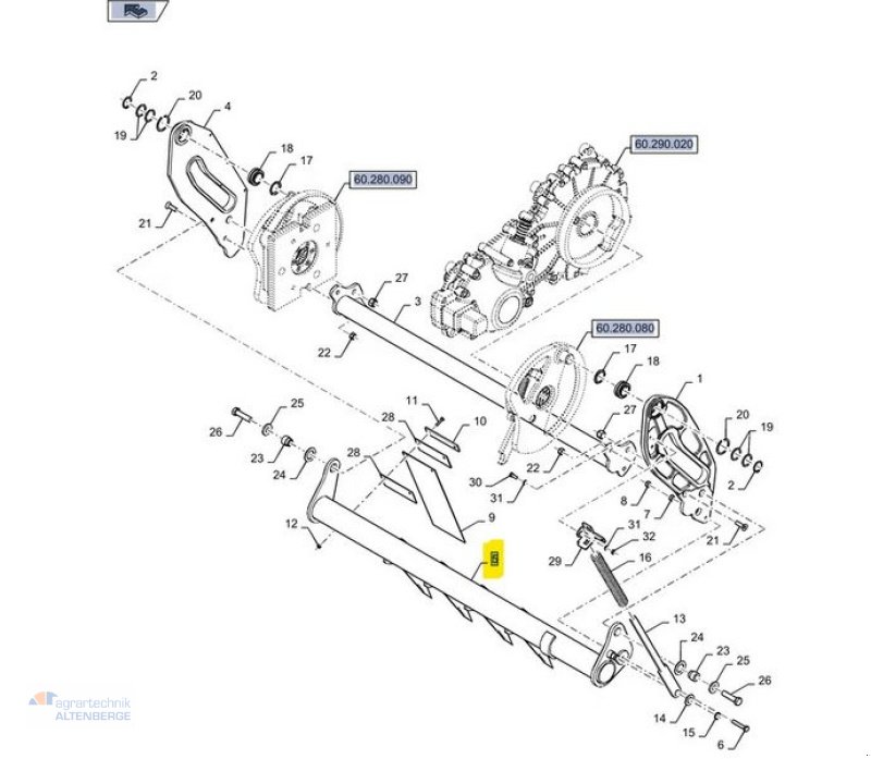 Großpackenpresse del tipo New Holland 84487605 Raffer für BB1270/ BB1290, Gebrauchtmaschine In Altenberge (Immagine 8)