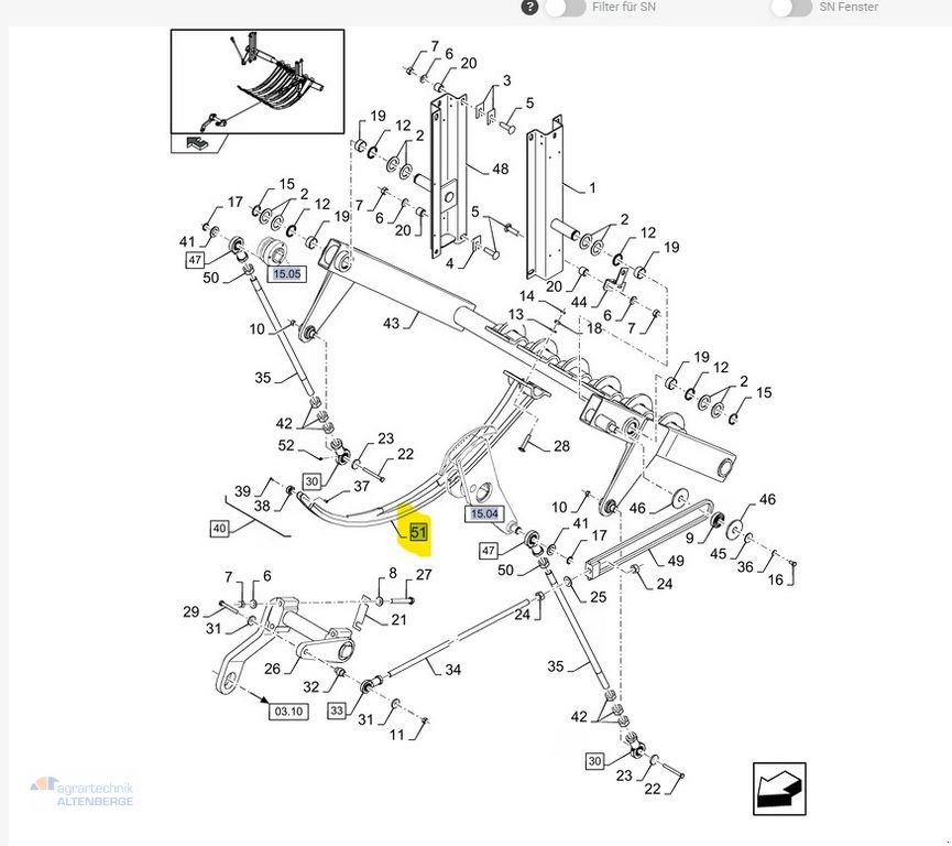 Großpackenpresse du type New Holland 87723765 Nadel für BB 1270 / BB 1290, Gebrauchtmaschine en Altenberge (Photo 8)