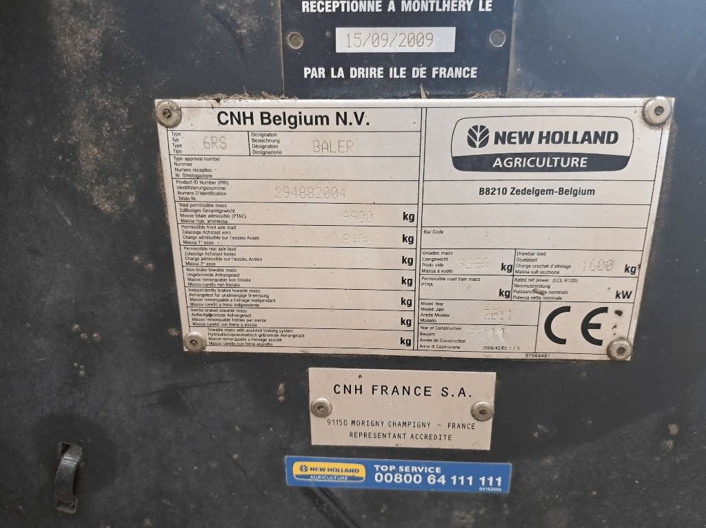 Großpackenpresse typu New Holland BB 9080, Gebrauchtmaschine w CHATEAUBRIANT CEDEX (Zdjęcie 7)