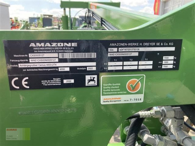 Grubber типа Amazone CENIUS 4003-2TX SUPER [DL], Vorführmaschine в Wassertrüdingen (Фотография 7)