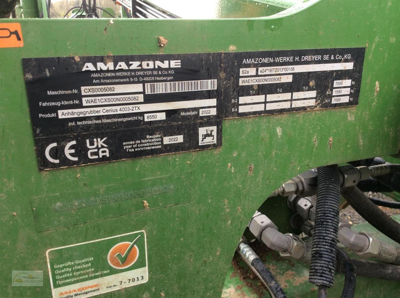 Grubber del tipo Amazone Cenius 4003-2TX, Neumaschine en Pfreimd (Imagen 6)