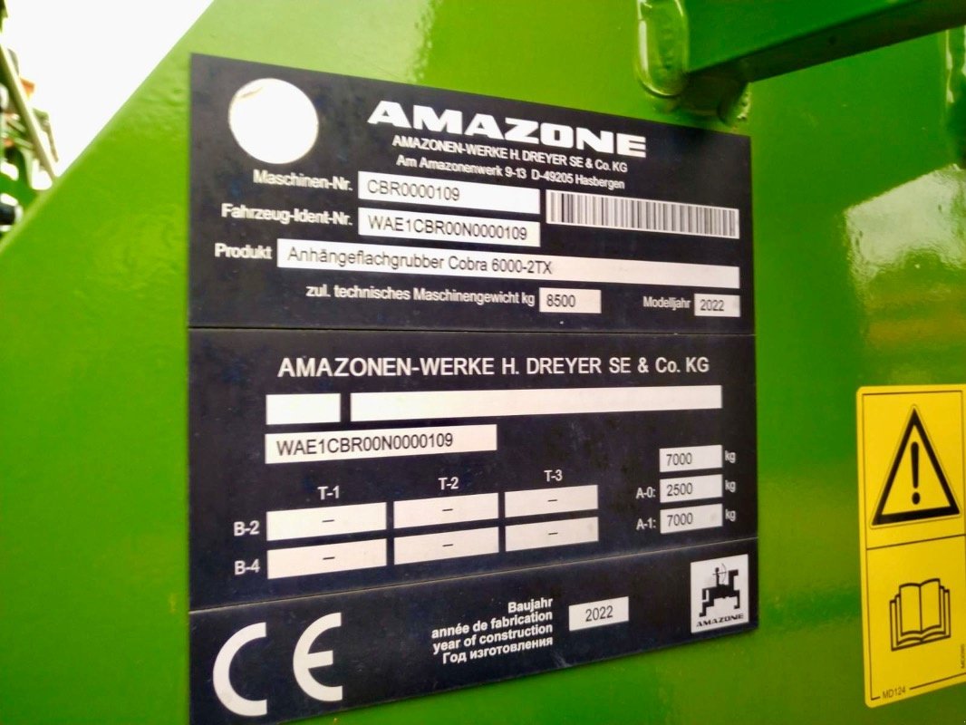 Grubber del tipo Amazone Cobra 6000-2TX # Messerwalze, Gebrauchtmaschine en Liebenwalde (Imagen 3)