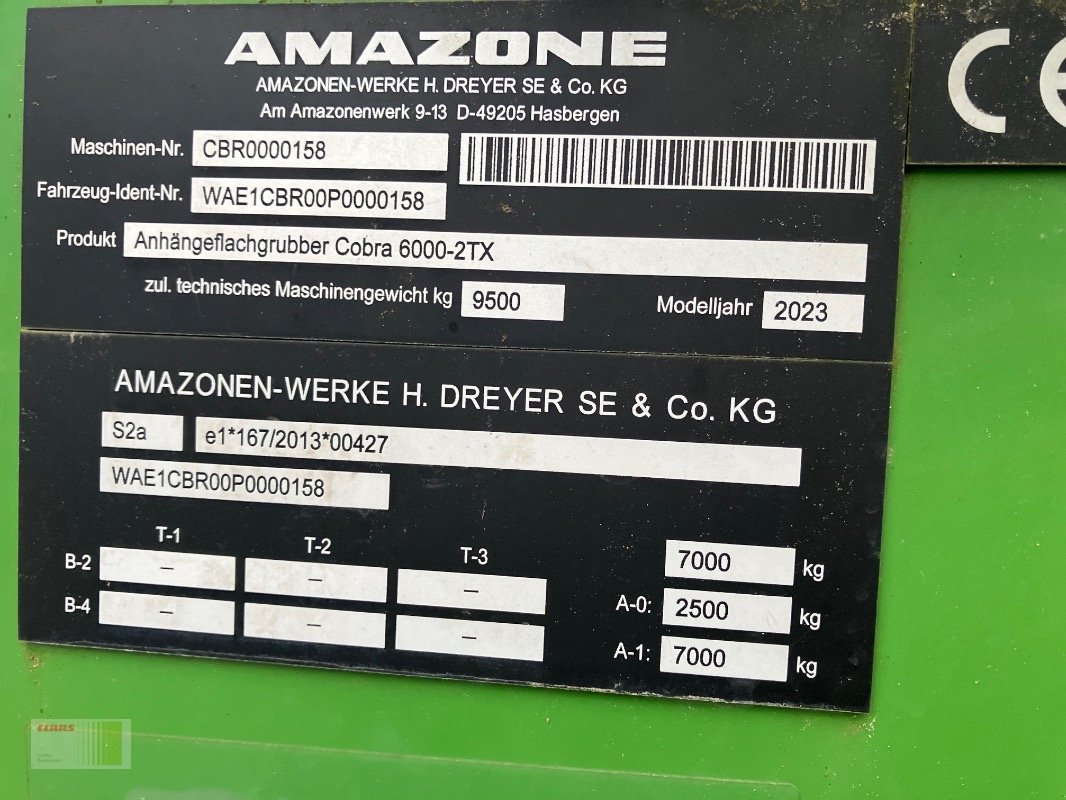 Grubber del tipo Amazone Cobra 6000-2TX, Gebrauchtmaschine en Bordesholm (Imagen 10)