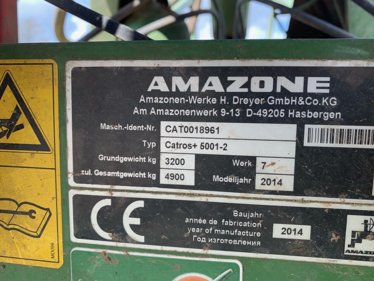 Grubber del tipo Amazone Déchaumeur CATROS+ 5001-2 Amazone, Gebrauchtmaschine en SAINT CLAIR SUR ELLE (Imagen 7)