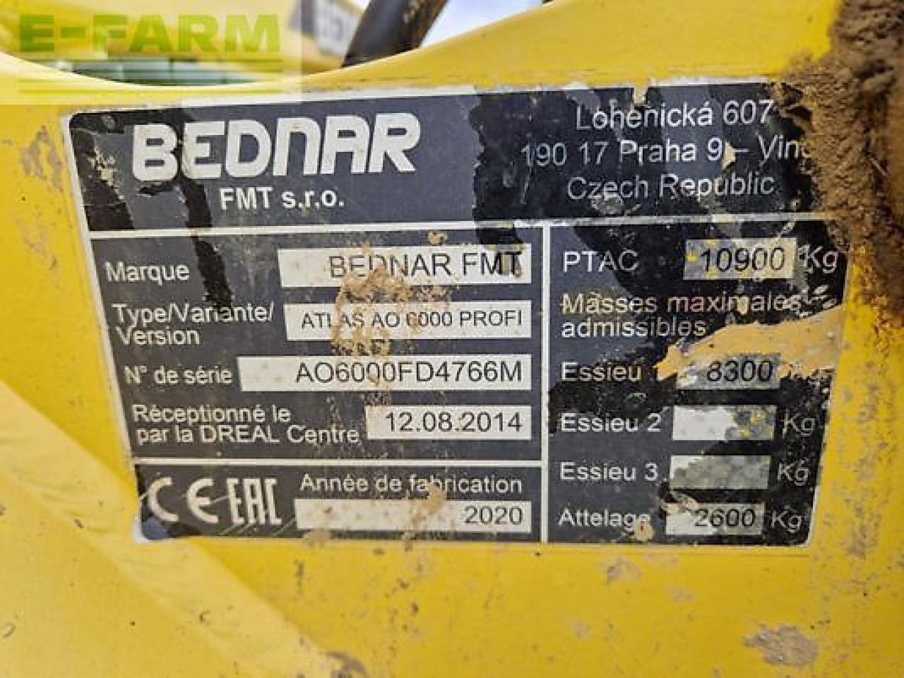 Grubber typu Bednar atlas ao 6000 profi, Gebrauchtmaschine v MONFERRAN (Obrázok 11)