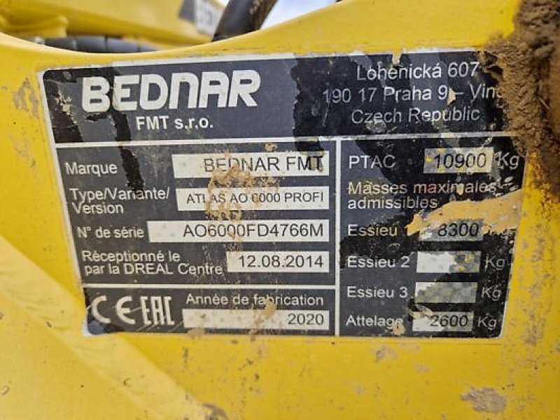 Grubber del tipo Bednar ATLAS AO 6000 PROFI, Gebrauchtmaschine In Monferran-Savès (Immagine 11)