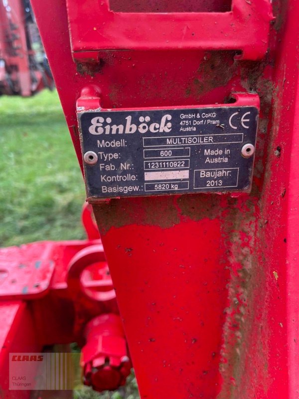 Grubber typu Einböck Multisoiler, Gebrauchtmaschine w Vachdorf (Zdjęcie 5)