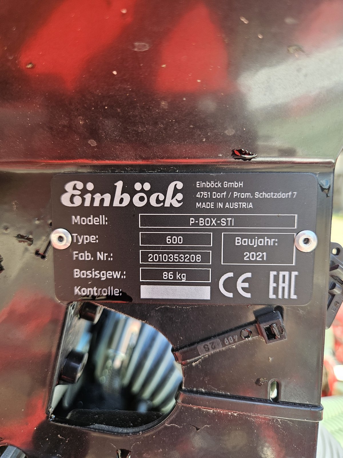 Grubber типа Einböck Taifun 500 FZ, Gebrauchtmaschine в Lohnsburg (Фотография 7)