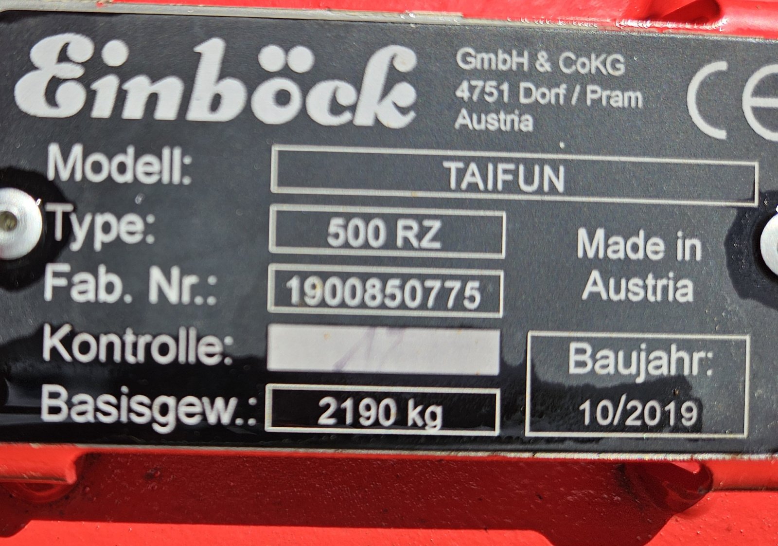 Grubber типа Einböck Taifun 500 FZ, Gebrauchtmaschine в Lohnsburg (Фотография 14)