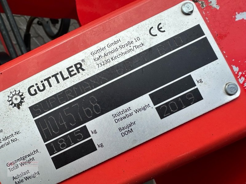 Grubber typu Güttler Super Maxx 60-7 Bio Federzinkenegge, Gebrauchtmaschine v Neubrandenburg (Obrázek 17)