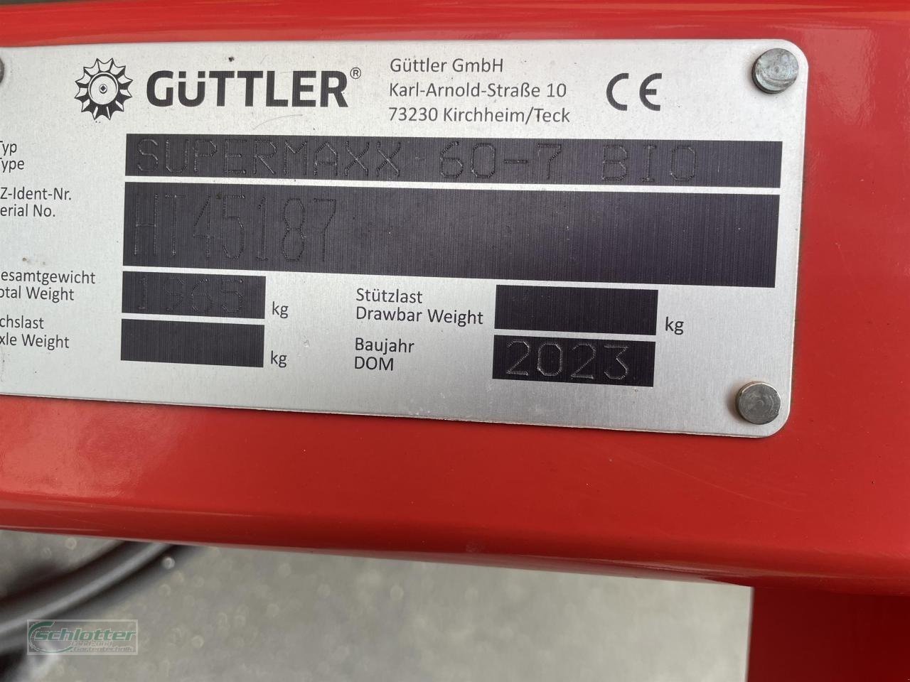 Grubber a típus Güttler Super Maxx 60-7 Bio, Neumaschine ekkor: Idstein-Wörsdorf (Kép 6)