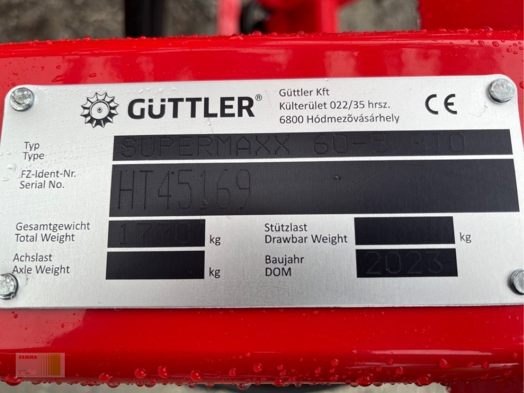 Grubber Türe ait Güttler SuperMaxx 60-5 BIO, Neumaschine içinde Risum-Lindholm (resim 5)