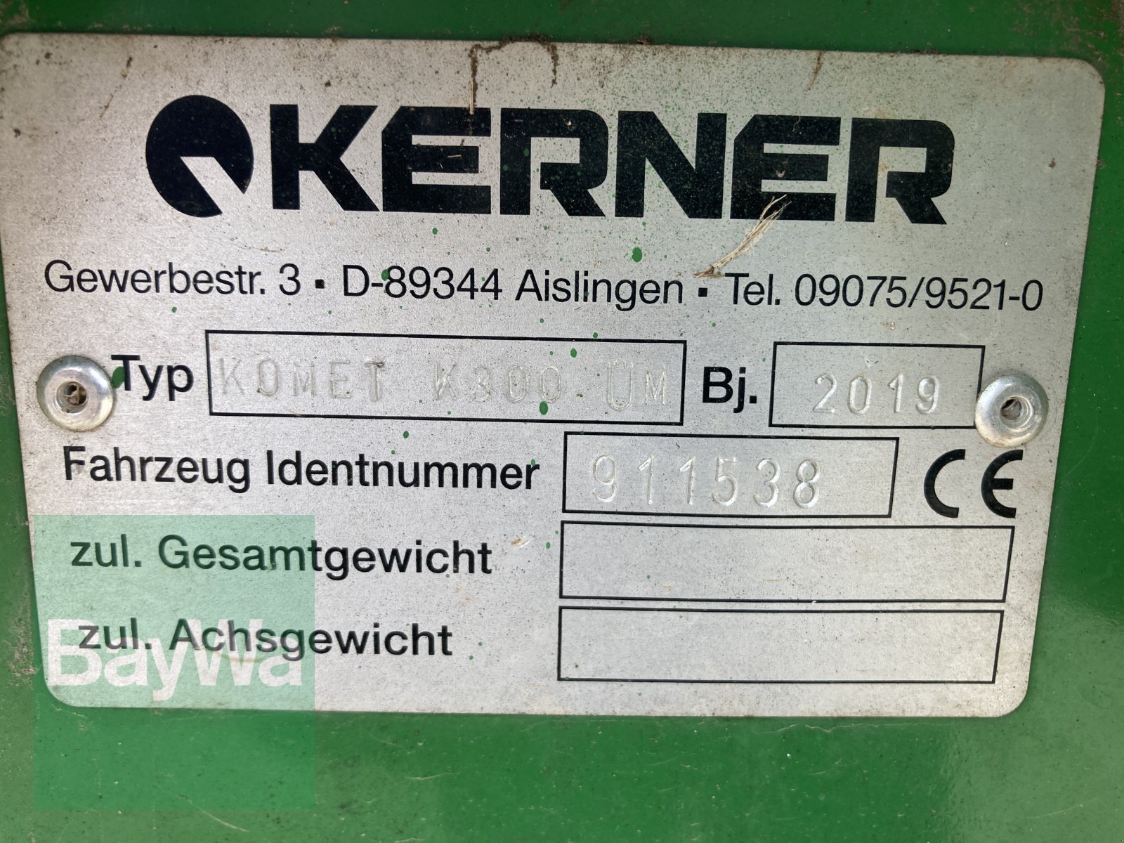 Grubber типа Kerner Komet K 300 ÜM, Gebrauchtmaschine в Dinkelsbühl (Фотография 14)