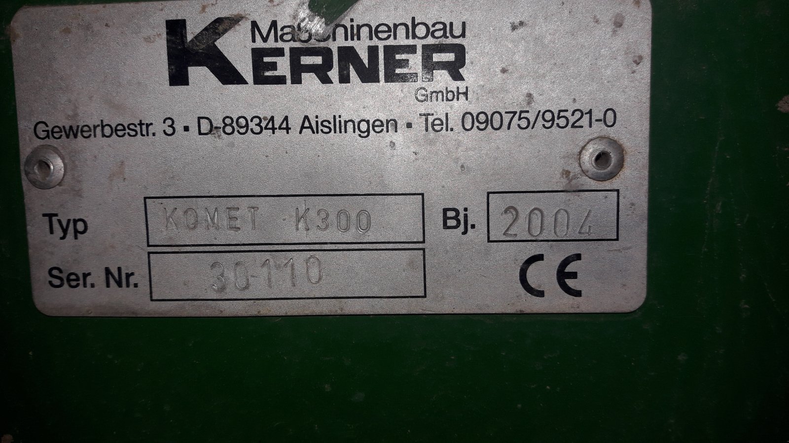 Grubber a típus Kerner Komet K 300, Gebrauchtmaschine ekkor: Gerolsbach (Kép 1)