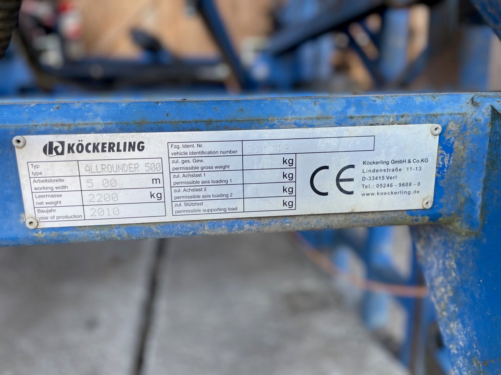 Grubber Türe ait Köckerling Allrounder 500, Gebrauchtmaschine içinde Eching (resim 3)