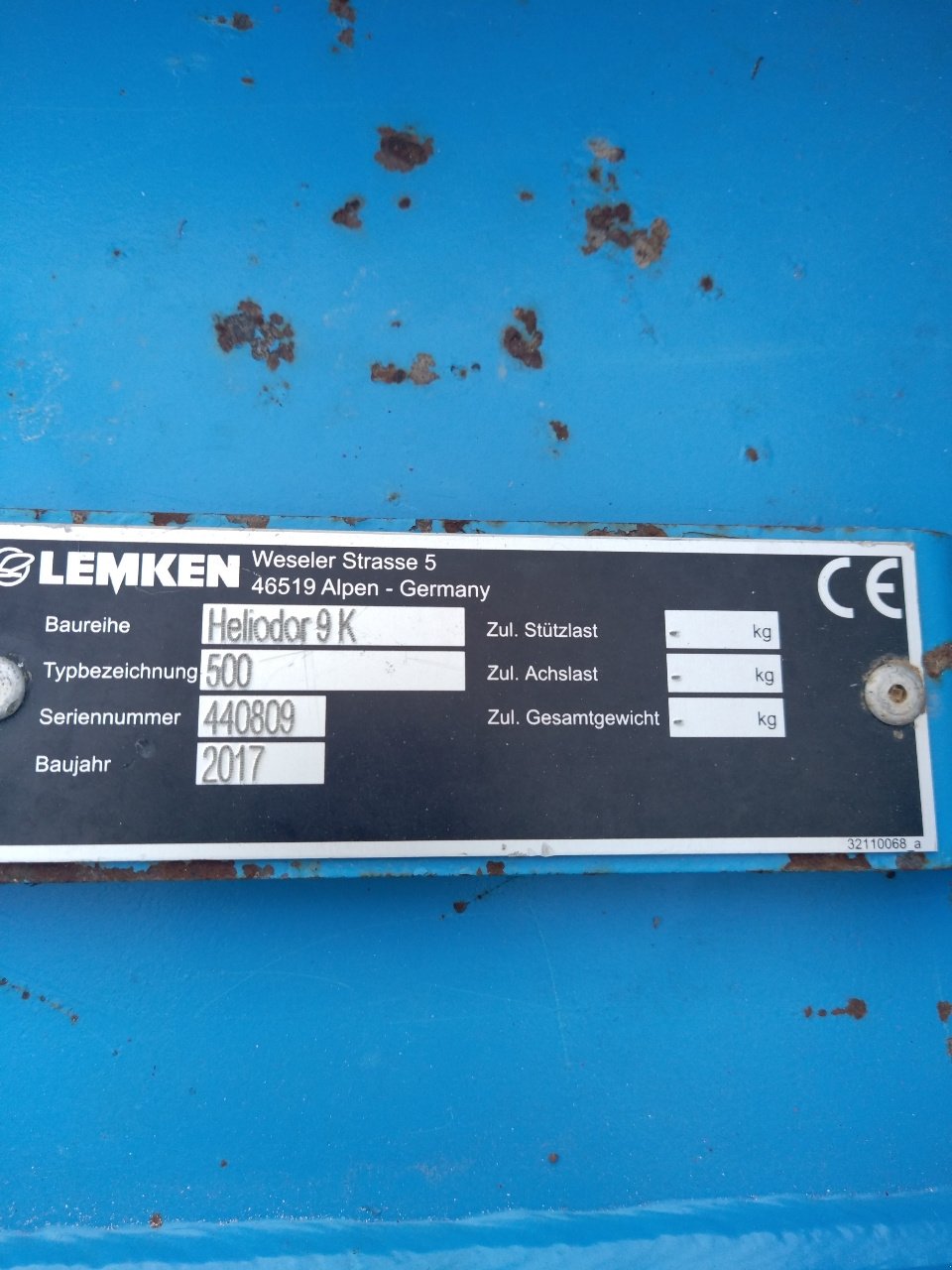 Grubber Türe ait Lemken Heliodor 9, Gebrauchtmaschine içinde Lérouville (resim 8)