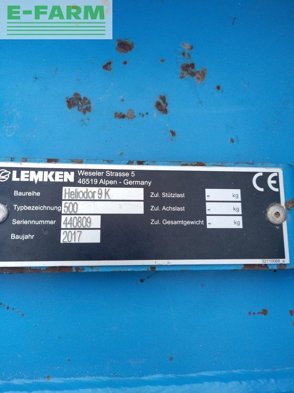 Grubber Türe ait Lemken heliodor 9, Gebrauchtmaschine içinde CHAUVONCOURT (resim 8)