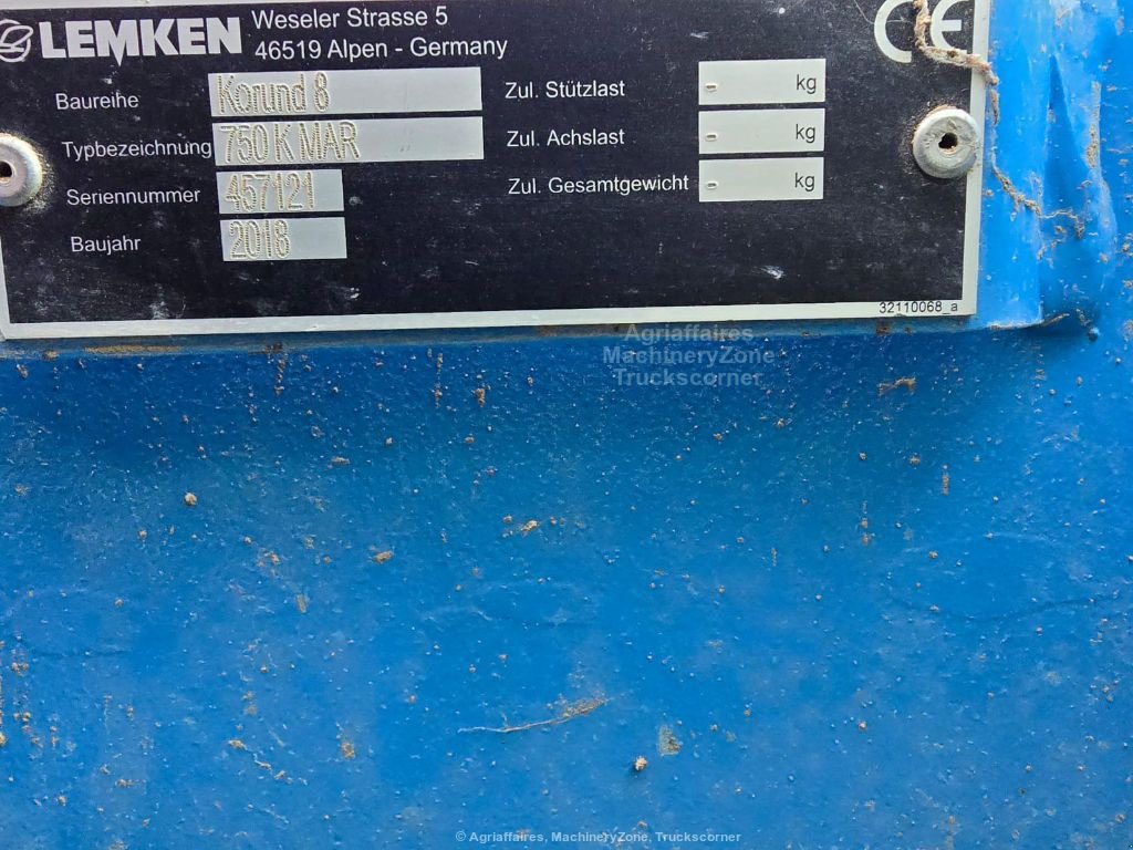 Grubber типа Lemken Korund 8  750 K, Gebrauchtmaschine в Vogelsheim (Фотография 10)