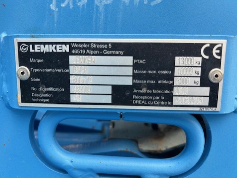 Grubber tip Lemken RUBIN 10, Gebrauchtmaschine in JOSSELIN (Poză 10)