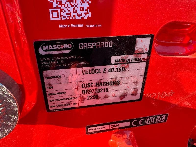 Grubber za tip Maschio VELOCE F40 15D, Gebrauchtmaschine u ESCAUDOEUVRES (Slika 9)