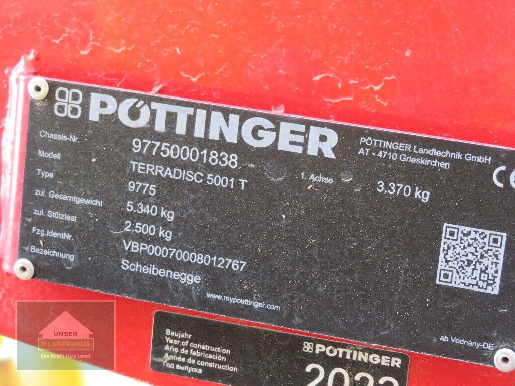 Grubber του τύπου Pöttinger Pöttinger Terradisc 5001T, Neumaschine σε Hofkirchen (Φωτογραφία 10)