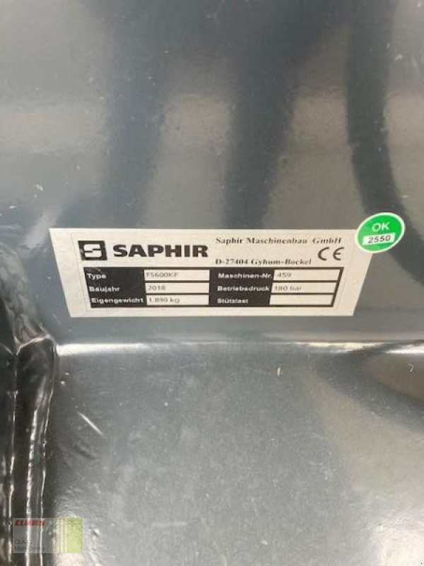 Grubber типа Saphir FS 600KF, Gebrauchtmaschine в Vohburg (Фотография 10)